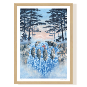 The Mountain Keeper - The Waterfall - Giclée